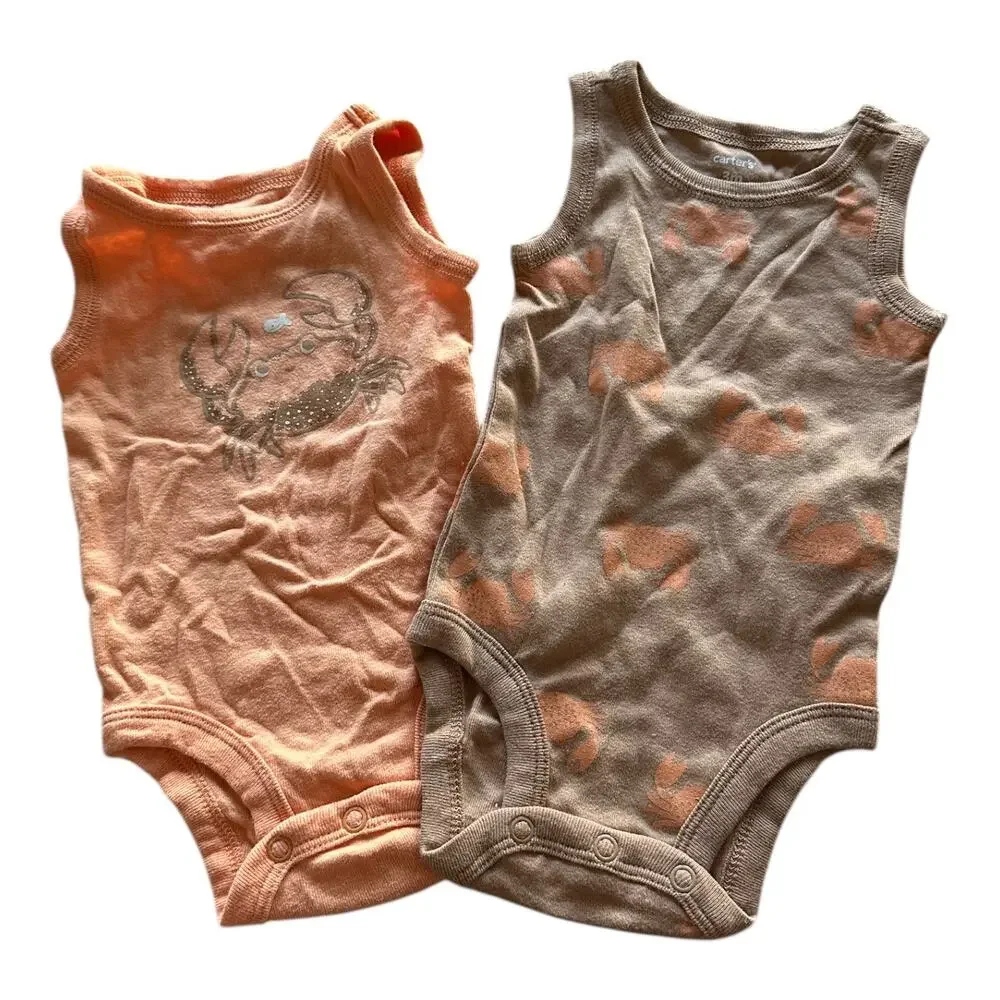 Baby Boy Outfit Bundle Size 0-3 Month Newborn Infant Onesies Pants Shorts Shirts